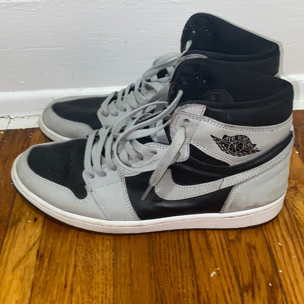 Jordan Air Jordan 1 High Black and Gray Sneakers